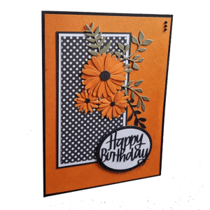 Tangerine & Black dot