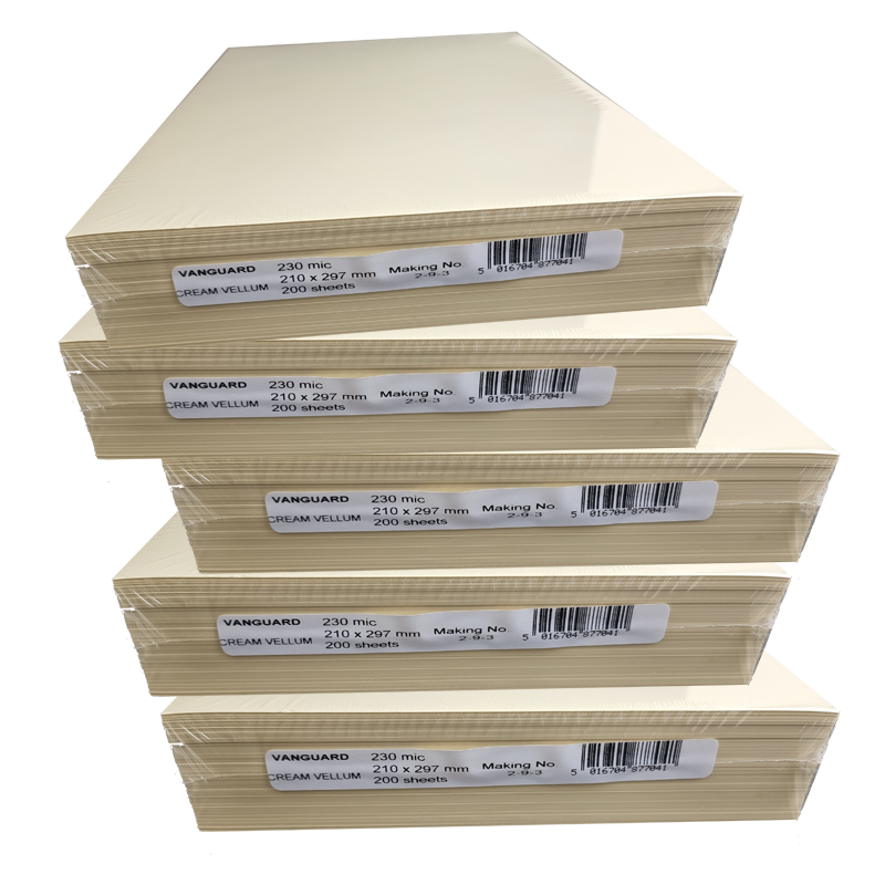 Cream Vellum 180 gsm (230mic) A4