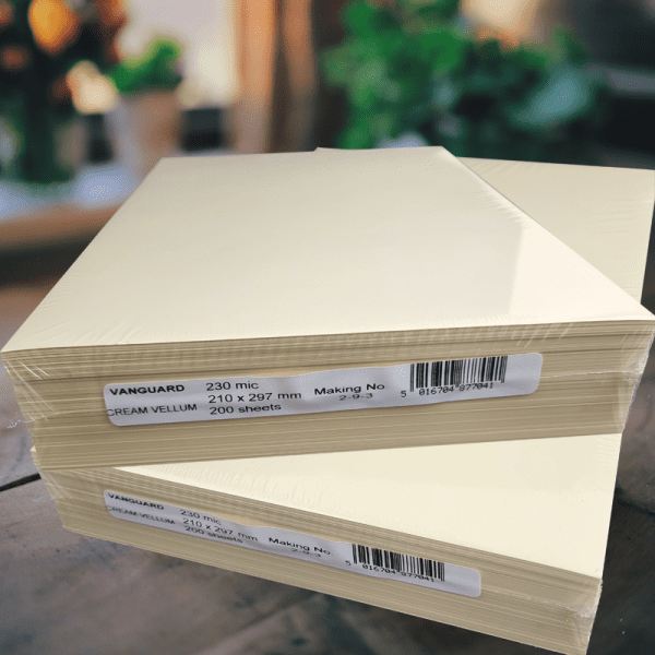 Cream Vellum 180 gsm (230mic) A4