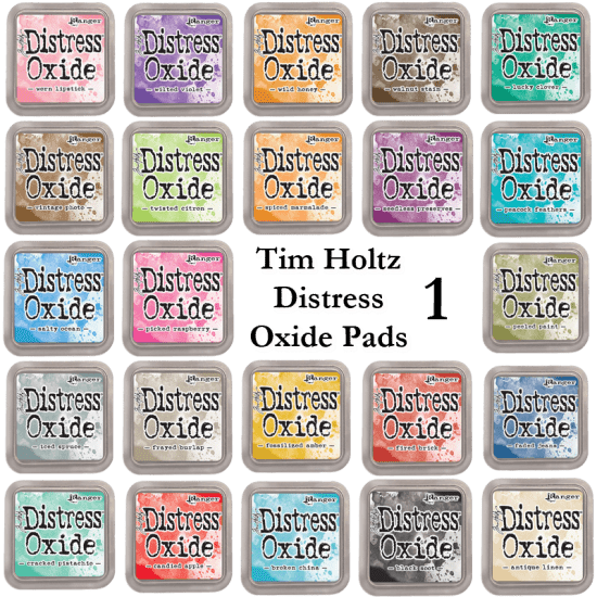 Tim Holtz Distress Ink Bundle – 12 Tamponi Di Inchiostro Da 3x3
