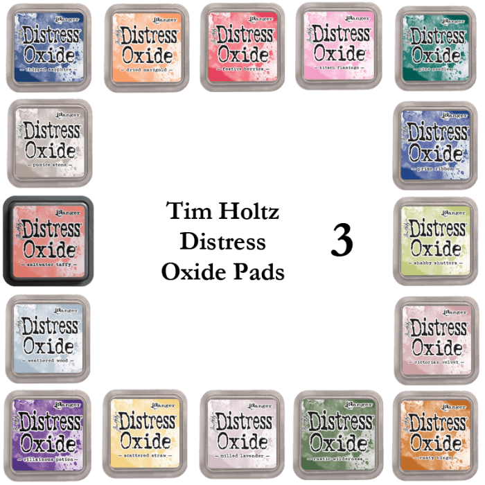 Tim Holtz Distress Ink Bundle Gennaio 2017 – 12 Tamponi Da 3x3 Pollici, Set Completo Di Colori (Worn Lipstick, Fired Brick, Fossilized Amber, Broken China, Vintage Photo, Ecc.) - 4