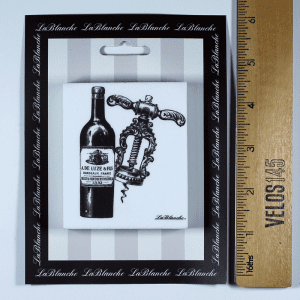 wine bottle and corkscrew