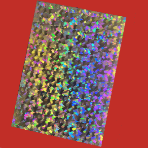 Holographic Mirri - Gold and Silver And Cracked Ice