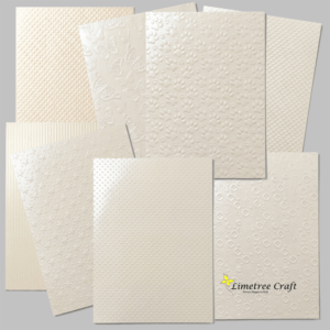 Champagne Pearl Embossed Card (soft siliver)