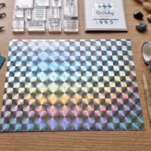 Holographic Mirri - Gold and Silver And Cracked Ice